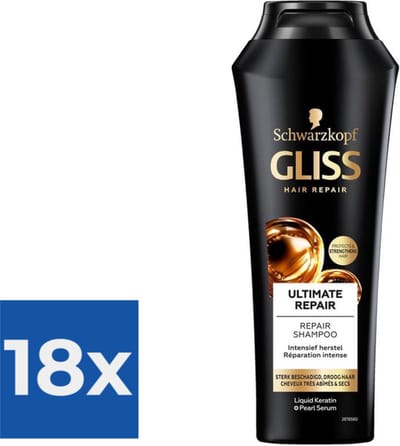 Gliss Kur - Shampoo - Ultimate Repair - 250ml x 18