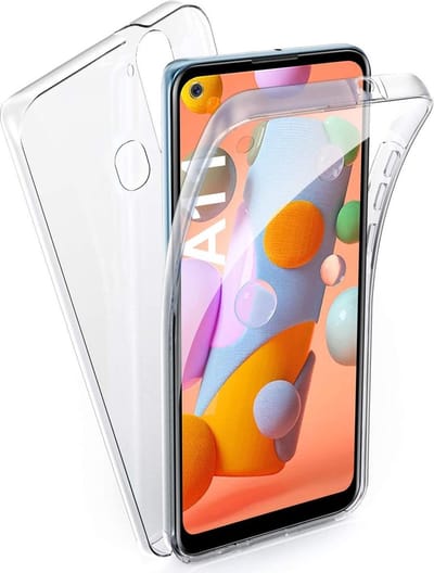 Hoesje Geschikt voor: Samsung Galaxy A11 Dubbel zijdig 360° - Transparant