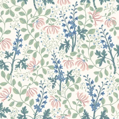 Boråstapeter Vliesbehang 6984 - Österlen - Botanisch Wit - 53cm x 10.05m