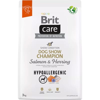 Brit Care Hypoallergenic - Dog Show Champion - Zalm & Haring - 3 kg