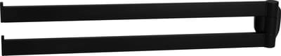 GDRN - 2 Armig Stang - Handoekrek - 35 cm - Mat Zwart - RVS - Inclusief montagemateriaal