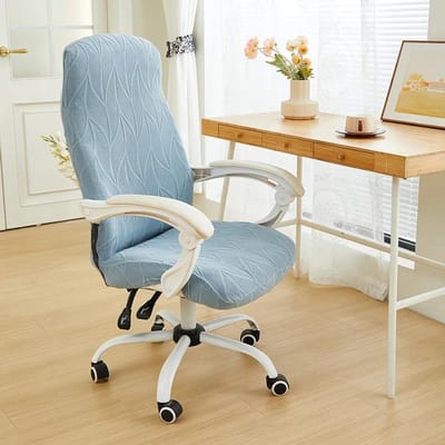 1 ST Jacquard Computerstoelhoes All-inclusive Draaibare Gaming Fauteuil Stoelhoes Antislip Elastische Kantoorstoel Beschermhoes S