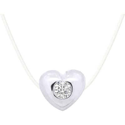 Diamond Bracelet HART 0050 Cts Nylon Transparant 925