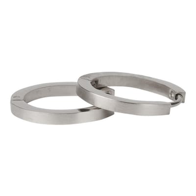 Kalli Oorringen Edelstaal Mat Zilver 1857 (18mm)