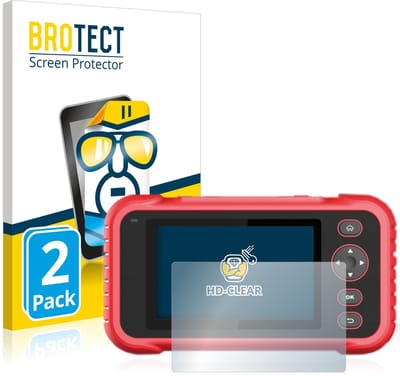 BROTECT - Screenprotector voor Launch CRP 123 / 129 EVO - Folie Beschermfolie transparant 2 Stuks