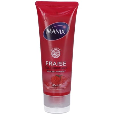 Manix Glijmiddel Aardbei 80ml