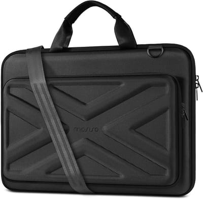 Hardshell laptop tas met schouderriem en voorvak voor mannen en vrouwen