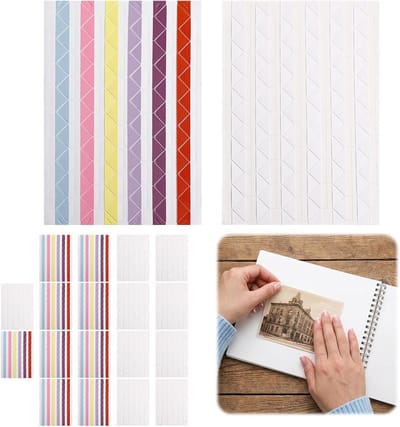 Zelfklevende Fot hoeken - 2448 Stuks voor DIY Decoratieve Foto's, Fotoalbums en Scrapbooking - 24 Vellen Fot hoeken voor Creatieve Projecten
