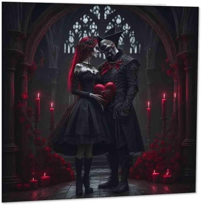 Gothic Verjaardagskaart Donker en Emo Stijl