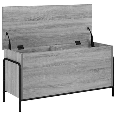 vidaXL - Opbergbox - Grijs - Sonoma - 80 - x - 40 - x - 49,5 - cm - Bewerkt - hout