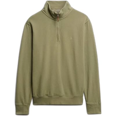 Superdry - Klassieke Essential trui met halve rits - Heren - Truien