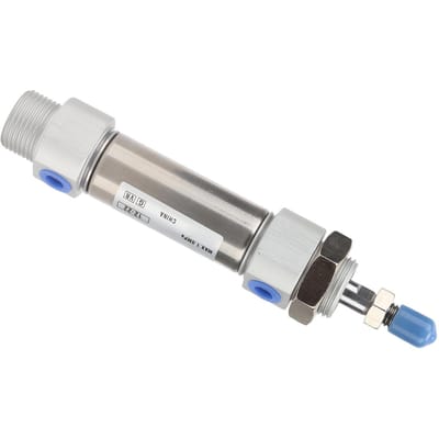 Cylindre Pneumatique Type SMC Tige de Piston Vissée Double Action Mini Équipement Acier Inoxydable
