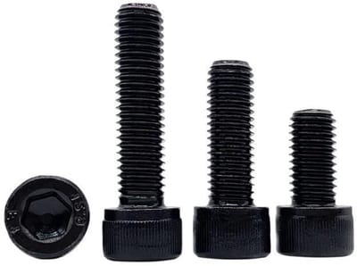 Inbusschroeven Set - Zeskantbouten - Meubels Monteren - Koolstofstaal 12.9 - M3 50 Stuks - Zwart