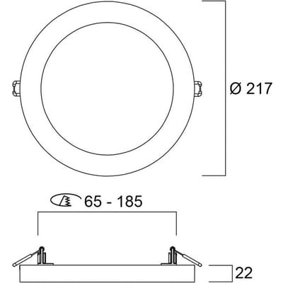 Sylvania LED plafondlamp START 5in1, wit, Ø 22 cm, CCT, dimbaar