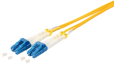 LC Duplex Optical Fiber Patch kabel - Single Mode OS1/OS2 - geel - 2 meter