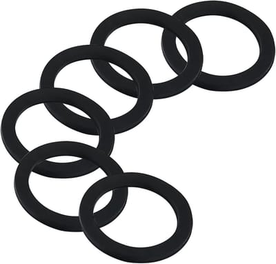 6 Stuks O-ring afdichtrubber voor keukens, klikrubber afdichting, vervangende afdichtringen, OD 55mm, ID 41mm voor buizen en leidingen