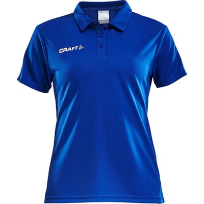 Craft Progress Polo Pique dames Sportpolo - Maat M  - Vrouwen - blauw/wit