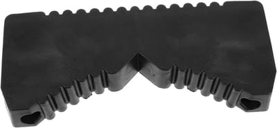 Ladder Rubberen Pad - Ladder Antislipmat - Veiliger Klimmen - Boogvormige Ontwerpgleuf - 25 x 10 x 3 cm - Zwart