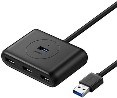 Ugreen Hub Usb 4-Poorten 3.0 5Gbps Voor Laptop Computer Multifunctionele Connector