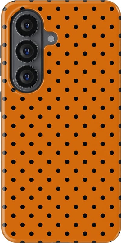 Polka Dots Hoesje Samsung Galaxy S26 | Geschikt Voor Mag | Stippen Design Backcover Samsung Galaxy S26 Pumpkin Dots