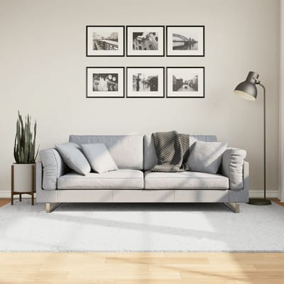 vidaXL - Vloerkleed - OVIEDO - laagpolig - 160x230 - cm - grijs
