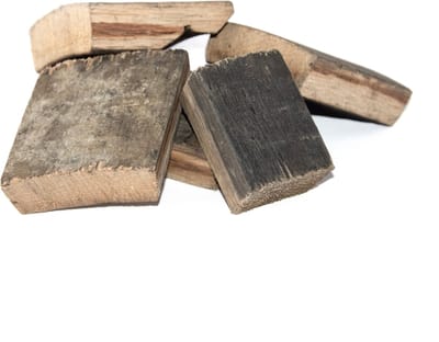 2,5 KG Whiskey Barrel Chunks | Whiskey Vaten Eiken Rookhout voor de Kamado BBQ | Rookoven | Onbehandeld | Dymbox