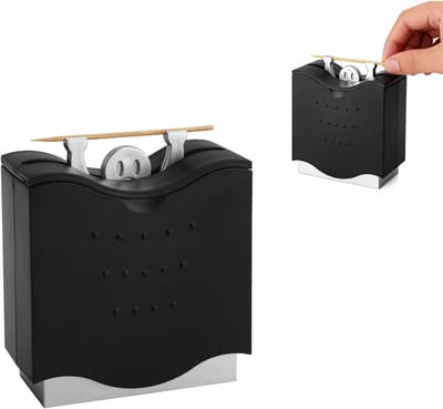 Automatische tandenstokerdispenser - Hygienische en compacte houder voor thuis, kantoor of restaurant met schattig design van ABS materiaal