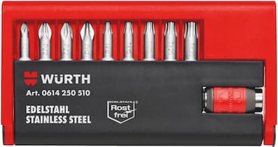 Wurth - Bitassortiment 10-delig - Bitassortiment 10-delig x 1 st -