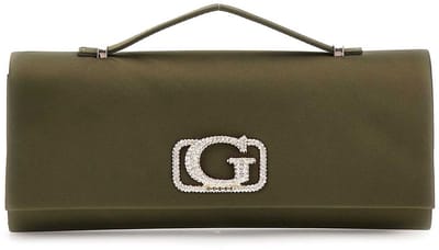 GUESS schoudertas handtas Zalina Top Handle Clutch Olive olijfgroen