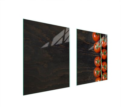 TMK ArtDeko Serie - Glas Beschermer - 85x52 cm - Pomidor - Hittebestendig