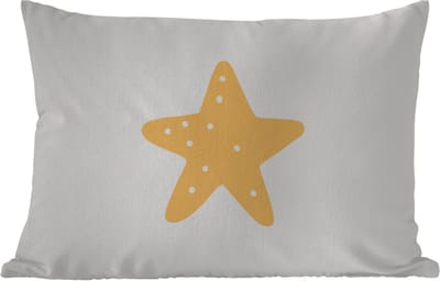 Buitenkussens - Tuin - Ster - Meisjes - Jongens - Oranje - Stippen - Kinderen - 50x30 cm
