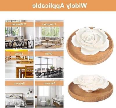 Ceramische Wierookhouder met Verwijderbare Asopvang voor Meditatie en Yoga, Elegante Bloemdecoratie en Handgemaakt Ontwerp
