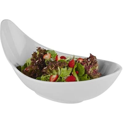 GGM Gastro (6 Stück) Schale - GLOBAL BUFFET - Melamin - 3,3 Liter - 440x250mm - Weiß