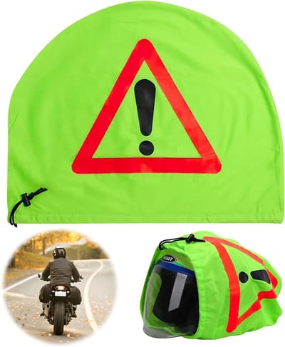 Gevarendriehoek en motorhelm hoes voor pechhulp, waarschuwingskap en ongevallenbeveiliging