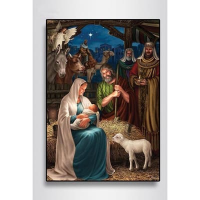 Peinture diamant Religion, cadeau fait à la main, mosaïque vierge marie, broderie diamant, décoration artistique pour la maison 20X30CM black