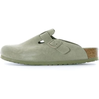 Birkenstock Boston Soft Voetbed Faded Khaki Unisex Sneakers Tan 1019054 43 gray