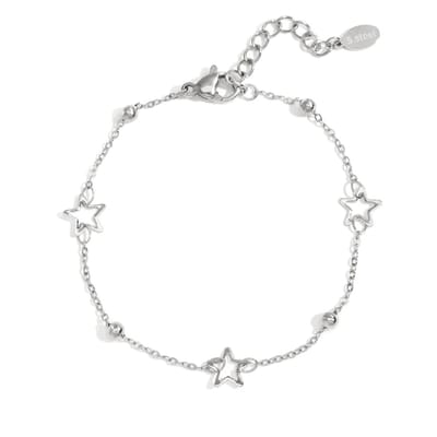 Kettingarmband Met Ster - Zilver - Verkleurt niet - Cadeau - Goudlief
