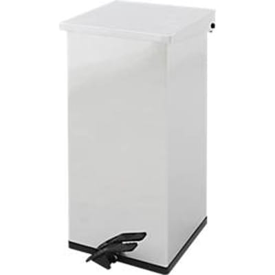 Dutch Design Carro-Kick pedaalemmer, brandveilig, deksel met soft-close, 55 liter, B 300 x D 300 x H 600 mm, roestvrij staal