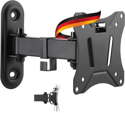 Verstelbare TV Wandbeugel | Schwenkbaar en Kantelbaar | 33-74 cm | 13-29 inch | Geschikt voor LED 4K OLED | Max. Laadvermogen 25 kg | Wandafstand tot 19.5 cm | Max. VESA 100x100
