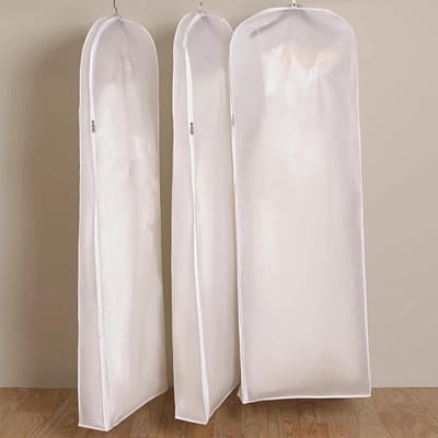 Kledinghoezen Set - Opberghoezen - Kleding Beschermen - Stof- en kreukvrij - 3 Stuks - Translucent