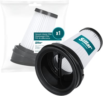 Sillar, filter voor stofzuiger, geschikt voor staande stofzuigers van Gorenje, ETA, Grundig, vervanging voor filters 9178008590 / 573575 / ETA044900020, 1 stuk