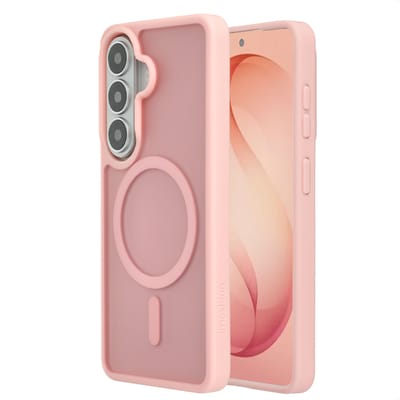 imoshion Hoesje - Geschikt voor Samsung Galaxy S26 Plus - Color Guard Backcover met Magnetische Ring - Lichtroze