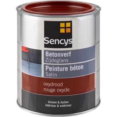 Sencys Betonverf Zijdeglans Oxydrood 750ml