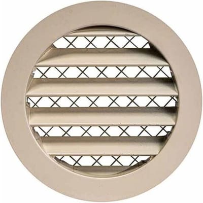 Aluminium rooster Ø100 beige - MRA100Y - RAL1015