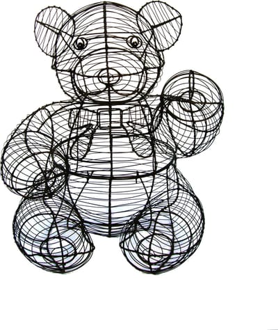 Beer zittend teddy