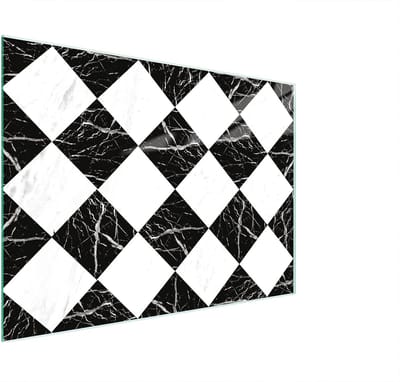 Glazen Werkbladbeschermer - Snijplank Kookplaat - Keuken Beschermen - Gehard Krasbestendig Glas - 30x22 cm - Mozaïek