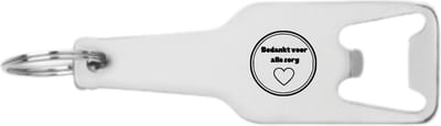 Akyol - bedankt voor alle zorg flesopener - Zorg - cadeau verpleegkundige - leuk cadeau voor de beste verpleegkundige om te geven - verjaardag verpleegkundige - 105 x 25mm