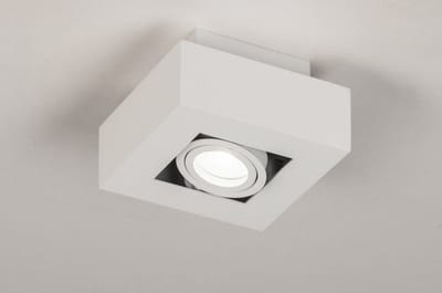 Lumidora Plafondlamp 74143 - Plafonniere - XIRAX - GU10 - Wit - Metaal - ⌀ 14 cm