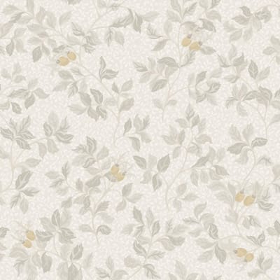 Duro Vliesbehang 431-01 - Linnéa - Botanisch Grijs - 53cm x 10.05m