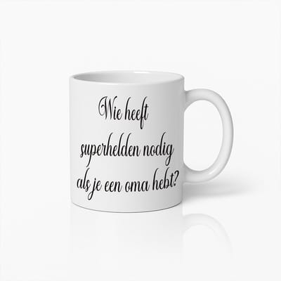 Wie Heeft Superhelden Nodig Als Je Een Oma Hebt? – Charmante Cadeaumok Voor Oma’s